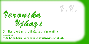 veronika ujhazi business card